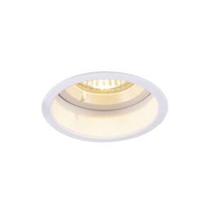 Spot encastrable aluminium blanc anti éblouissement pour ampoule GU10