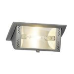 SLV Belgium - HQI-TS DL 150 encastré plafond Rx7s 150W gris argent - 150939