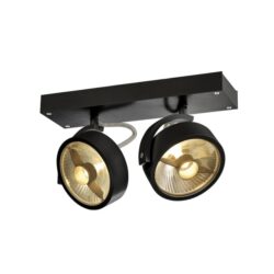 SLV Belgium - Kalu 2 applique/plafonnier noir QPAR111 max 75W - 1000703