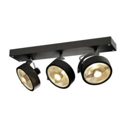 SLV Belgium - Kalu 3 applique/plafonnier noir QPAR111 max 75W - 1000704
