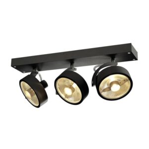 SLV Belgium - Kalu 3 applique/plafonnier noir QPAR111 max 75W - 1000704