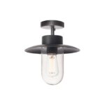 SLV Belgium - Molat plafonnier extérieur anthracite E27 max 60W IP44 - 1000823