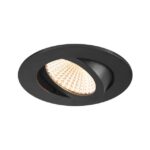 SLV Belgium - NEW TRIA 68 DL 3000K 60° rond noir - 1007392