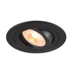 SLV Belgium - NEW TRIA 75 DL rond 10 W GU10 noir - 1007375