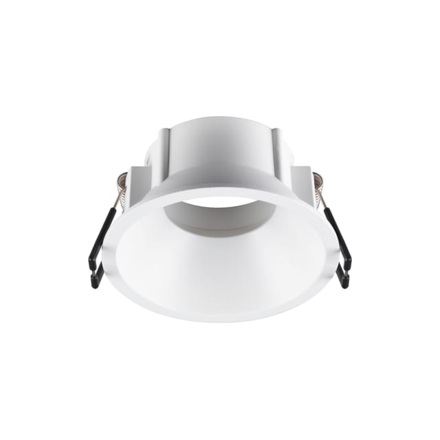 Cadre encastré blanc NEW TRIA 75 SLV Belgium Cadre encastré blanc rond avec clips noirs pour spot 1007489