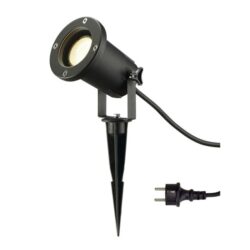 SLV Belgium - Nautilus Spike spot de jardin GU10 excl lampe noir - 227410