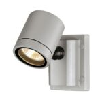 SLV Belgium - New Myra Wall applique 1x max. 50W Gu10 230V orientable IP55 gris argent - 233104
