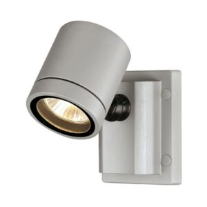 SLV Belgium - New Myra Wall applique 1x max. 50W Gu10 230V orientable IP55 gris argent - 233104