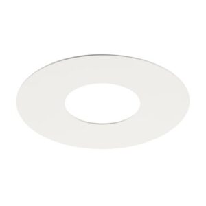 Cadre de montage plafond encastré blanc avec ouverture centrale ronde