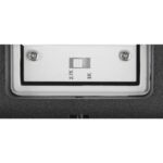 Applique murale LED noire ovale avec sélecteur 2700 3000 K et fixation murale