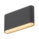 SLV Belgium - OVAL 14 WL Applique murale apparente 2700/3000 K 6 W noir - 1007142