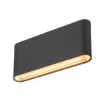 SLV Belgium - OVAL 18 WL Applique murale apparente 2700/3000 K 10 W noir - 1007144