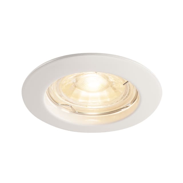 SLV Belgium Pika Spot encastrable blanc Spot encastrable fixe blanc rond avec réflecteur orientable et source lumineuse centrale