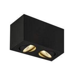 SLV Belgium - Plafonnier indoor apparent Triledo Double LED noir 3000K 16W - 1002003