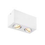 SLV Belgium - Plafonnier indoor apparent Triledo Double QPAR51 blanc max. 10W - 1002006