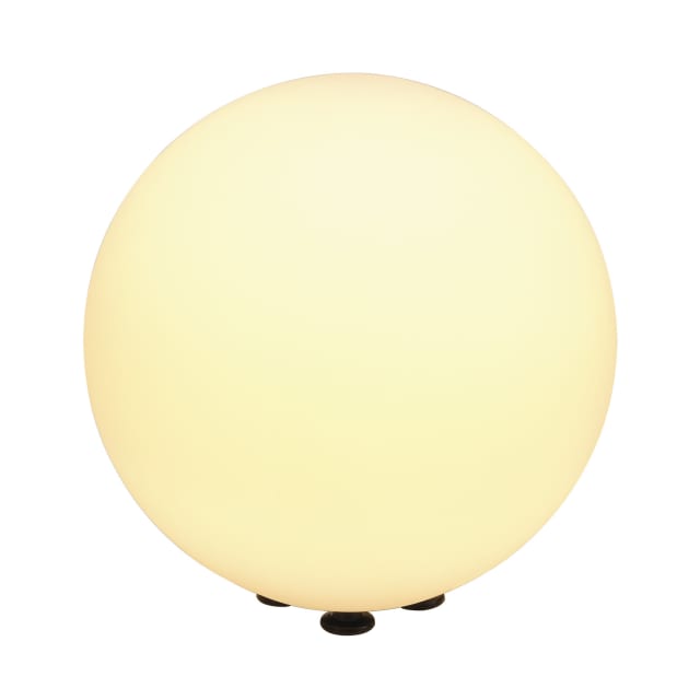 SLV Belgium Rotoball lampe boule extérieure blanc Lampe boule extérieure blanche avec diffuseur sphérique et base noire IP44