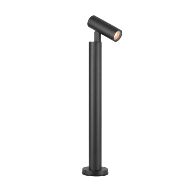 Borne lumineuse extérieure SLV Belgium S-TUBE 75 Borne extérieure noire cylindrique avec tête orientable GU10 IP65