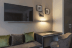 Applique murale LED aluminium finition blanche éclairage indirect 3000K