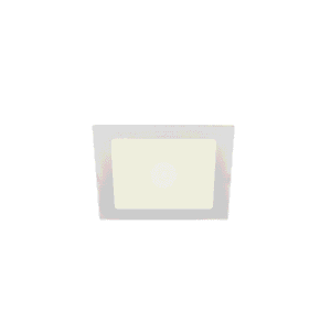 Plafonnier encastré LED carré blanc 4000K avec diffuseur central
