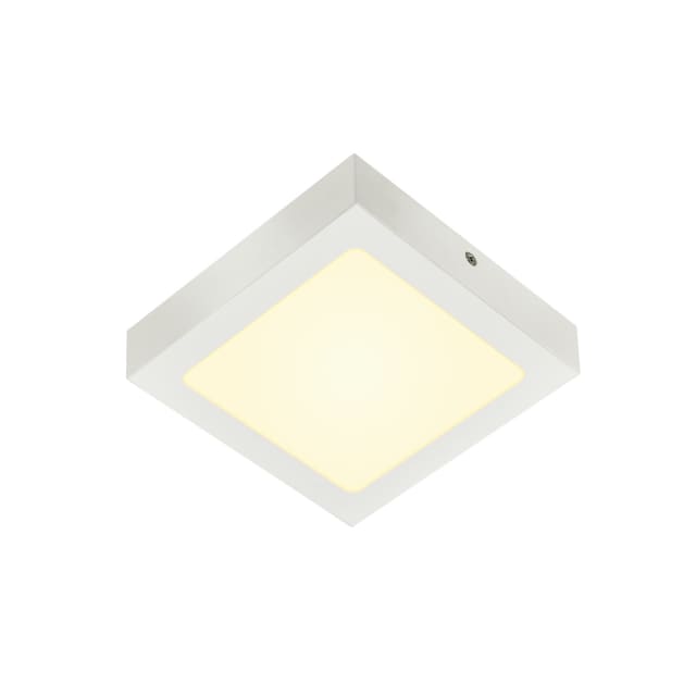 Senser plafonnier LED carré blanc Plafonnier LED carré saillie blanc avec diffuseur opalin et lumière 3000K