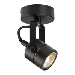 plafond orientable GU10 noir 230V 79, configuration visible