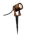 SLV Belgium - Spot outdoor sur piquet LED Spike rouille IP55 3000K 40° - 1002203