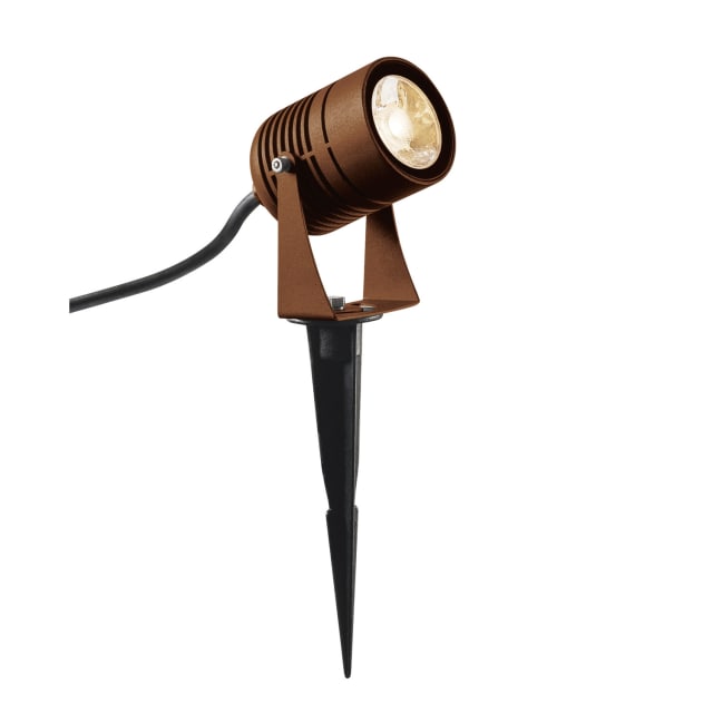 SLV Belgium - Spot outdoor sur piquet LED Spike rouille IP55 3000K 40° - 1002203 SLV Belgium - Spot outdoor sur piquet LED Spike rouille IP55 3000K 40° - 1002203