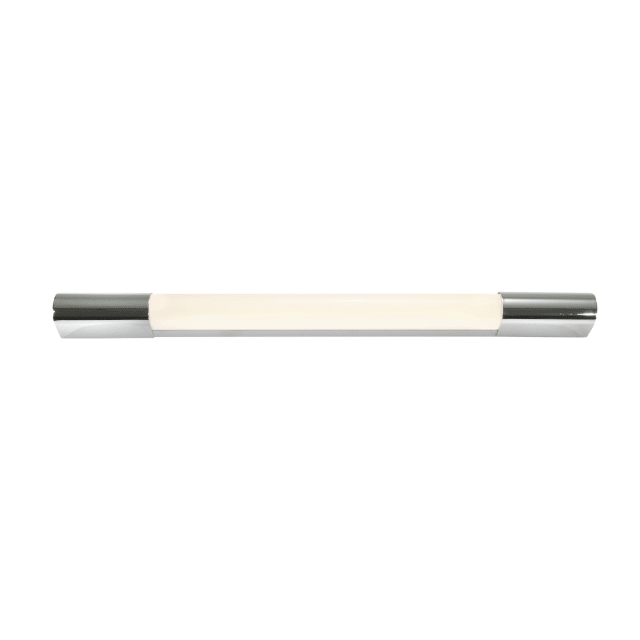 Trukko Applique murale LED blanc Applique murale LED blanche 60 cm avec tube cylindrique et supports métalliques chromés