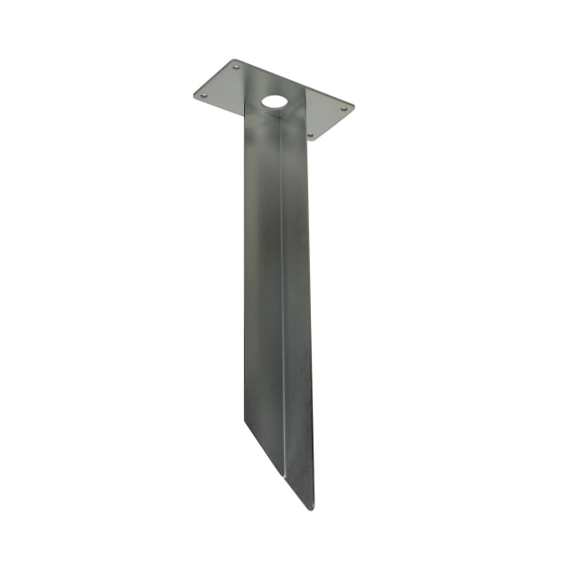SLV Belgium Iperi Piquet de sol Piquet de sol métallique gris avec platine de fixation pour lampadaire extérieur