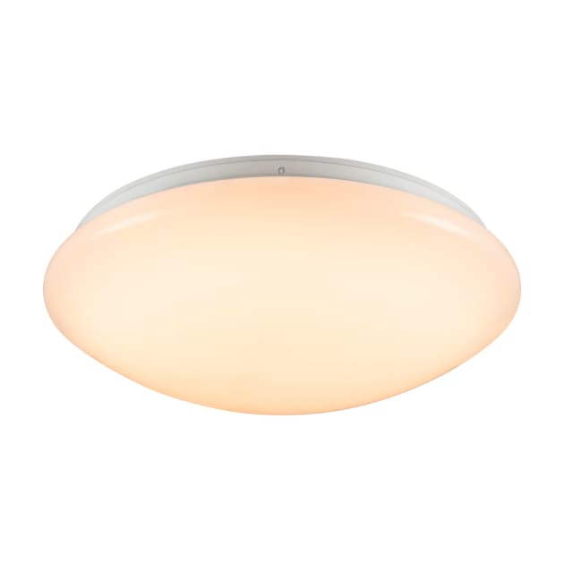 SLVtec Surface V 390 plafonnier LED Plafonnier LED rond blanc IP44 finition opale