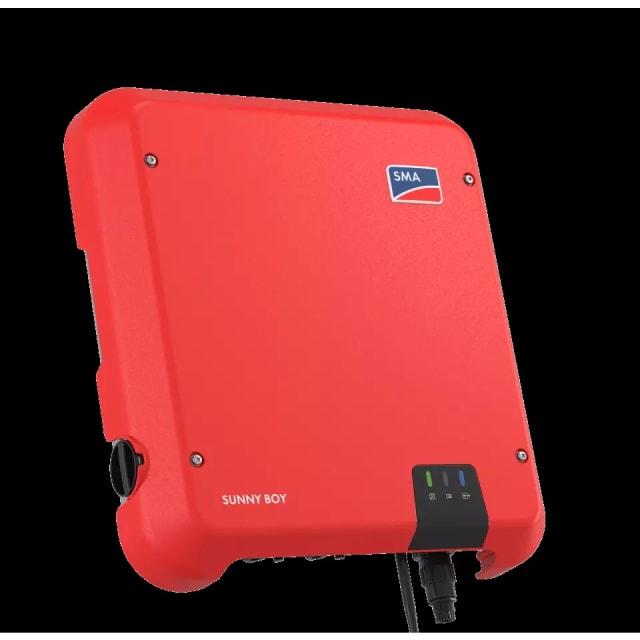 SMA SB3.6-1AV-41 Onduleur solaire Onduleur photovoltaïque monophasé 3,68 kW avec boîtier rouge et écran de contrôle