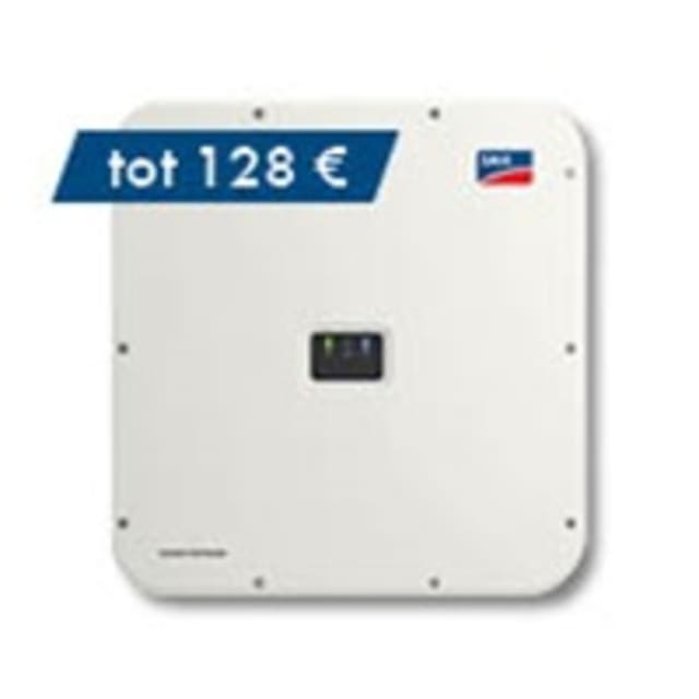 SMA Sunny Tripower X 25 Onduleur Onduleur solaire triphasé 25 kVA mural avec écran central et boîtier blanc