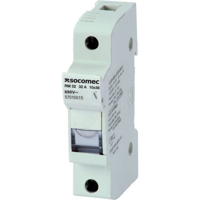 SOCOMEC - Sectionneur-fusible modulaire 3P 32A pour fusible cylindrique 10x38. RM - 57010018 SOCOMEC - Sectionneur-fusible modulaire 3P 32A pour fusible cylindrique 10x38. RM - 57010018