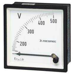 Détails visibles de Voltmètre analogique encastrable 96x96 0-500V pour Équipement de mesure électrique
