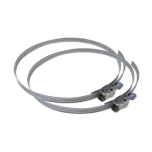 Collier de serrage métallique réglable diamètre 160 à 215 mm avec fermeture à vis