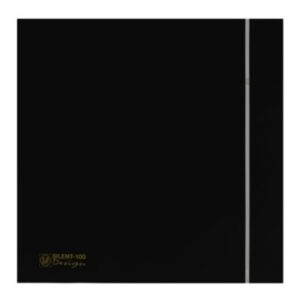 SOLER EN PALAU - Extracteur salle de bains/WC SILENT - 85m³/h - DESIGN 4C NOIR - TEMPOR. REGL. - 5210619600
