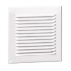 Grille extérieure aluminium 165x165 mm, dimensions 165 x 165 mm