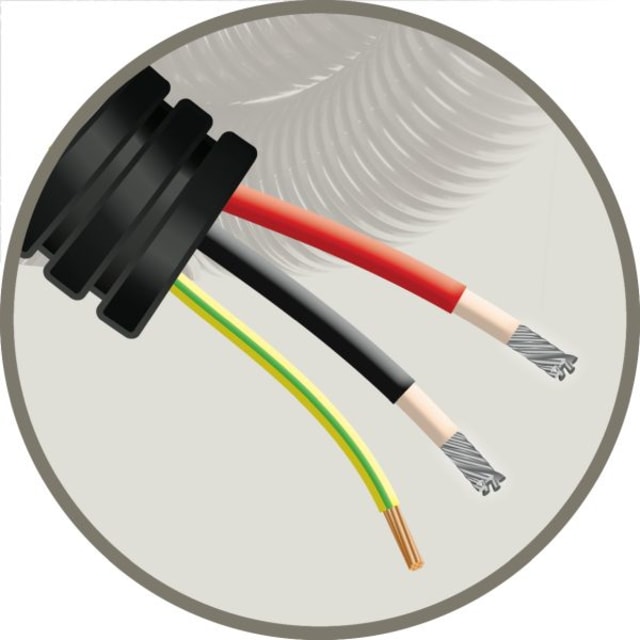 SOLFLEX - Solflex tube précâblé 25mm Noir stable aux UV + 2X Solar 6mm² + 1G6 - SOSOLAR2X6RZ1G6XL SOLFLEX - Solflex tube précâblé 25mm Noir stable aux UV + 2X Solar 6mm² + 1G6 - SOSOLAR2X6RZ1G6XL