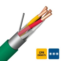 SPECIALE KABEL - EIB bus Cca S3D2A3 PVC vert par paire blindage global 5DV5502 KNX 1X4X0