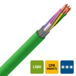 SPECIALE KABEL - LIHCH Cca s1d2a1 LS0H vert blindé HAR HD308 2X0