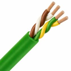 Détails visibles de Câble de commande LIHH LS0H vert 4x0,75 mm² DIN 47100 pour Câbles de commande