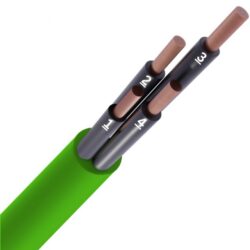 Détails visibles de Câble de commande LIHH LS0H vert 4x0,75 mm² Cca pour Câbles de commande