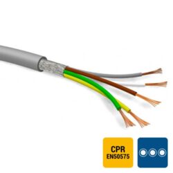 SPECIALE KABEL - LIYCY PVC blindé gris DIN 47100 Cca s3d2a3 4X0