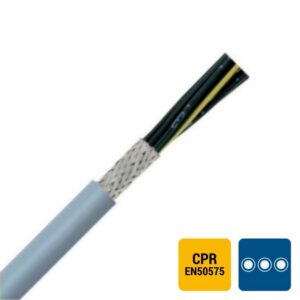 SPECIALE KABEL - LIYCY PVC blindé gris numéroté Cca s3d2a3 4G1mm² - LIYCY4X1-JZ-CCA R 100