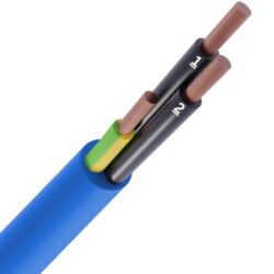 Détails visibles de Câble de commande LIYY PVC bleu Cca 3G1,5 mm² JZB pour Câbles LIYY