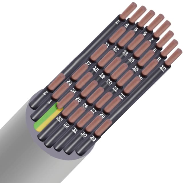 SPECIALE KABEL - LIYY PVC gris numéroté Cca s3d2a3 34G0 SPECIALE KABEL - LIYY PVC gris numéroté Cca s3d2a3 34G0