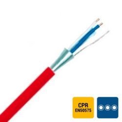 Détails visibles de Câble téléphonique blindé PVC intérieur rouge pour Câbles téléphoniques