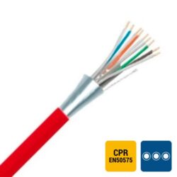 Détails visibles de Câble téléphonique blindé PVC intérieur mm rouge pour Câbles téléphoniques