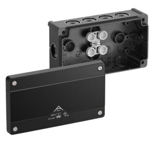 SPELSBERG - Abox 025/2-L/sw -boite dériv. IP66/IK07 double noir vide 2