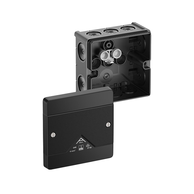 SPELSBERG - Abox 040-L/sw - boite dériv. IP66/IK07 noir vide 4² L102 x l102 x h57 mm - 80400001 SPELSBERG - Abox 040-L/sw - boite dériv. IP66/IK07 noir vide 4² L102 x l102 x h57 mm - 80400001